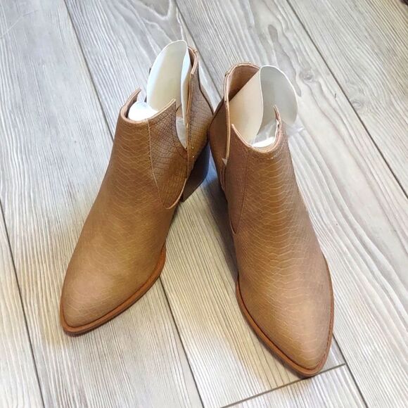 (49-1611)  ZBY Open Ankle Boots Size 5.5 - Picture 3 of 11